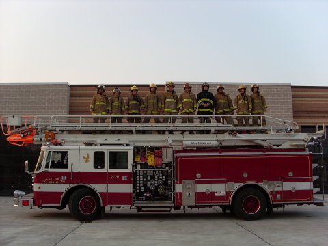 Reserve Firefighters and Truck